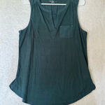 Calvin Klein Jeans Calvin Klein Dark Green Emerald Sleeveless Blouse Photo 0
