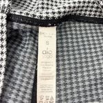Alo Yoga  Black and White Athletic Biker Shorts Micro Houndstooth Size S Photo 8