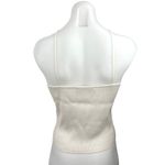ZARA  White Ribbed Knit Halter Neck Spaghetti Strap Stretch Cami Tank Top Size L Photo 1