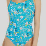 J.Crew NWT  Eco Aloha Lace Back Tank One Piece Bathing Swim Suit Women's Size 14 Photo 0