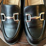 Adrienne Vittadini : Black patent leather heeled penny loafers- size 8.5 Photo 3