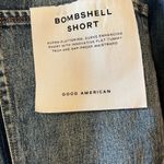 Good American  Bombshell Short Denim Blue Jean Shorts Shadow Pockets Plus Size 24 Photo 9