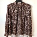 Jonathan Simkhai Ramsey Blouse Chocolate Brown S Photo 4