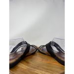 Merrell  Amber Black Leather‎ Braided Strap Sandals Women's US 10 Thong Photo 6