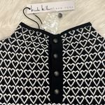 Nicole Miller NWT sweater dress mini heart print S Photo 5
