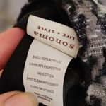 Sonoma White Black Grey Gray Newsie Hat Acrylic Stripes Photo 3