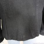 Attention NWOT women's black jean jacket with epaulette, size 14 Photo 9