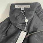 Trina Turk NWT Black Sparkle Pleated A Line Mini Skirt Size 2 Holiday Party Photo 2