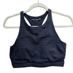 Outdoor Voices 𝅺 Crop Top Sports Bra Move Free Night Black Gray Size Medium‎ Photo 3
