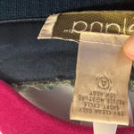 Elana by Tanner Blazer Navy Knit V Neck w/ Pattern Silk Blend Sz 2 EUC Blue Photo 4