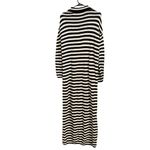525 America Shopbop  Raya Polo Sweaterdress Striped Knit Size S Black Cream Photo 6
