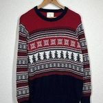 Aspen Fair Isle Nordic Crewneck Sweater Medium M Holiday Ski Cotton Photo 0