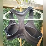 Nike  Swoosh Bra - medium support Size Large- black with white swoosh Photo 6