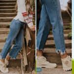 Free People NEW Free‎ People We the Free raw hem wide leg jeans, 29 Photo 2