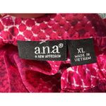a.n.a . Women's Pink and Red Snakeskin Print Blouse Size XL Photo 7