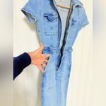 Good American  Light Blue Denim Overalls 0 Photo 5