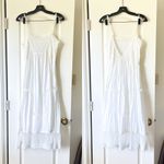 Spell Peaches Lace Slip Dress Boho Ivory Midi White Small EUC Photo 1