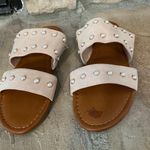 Arizona Jean Company Size 6, light pink sandals with pearl embellishments, slip on Photo 1