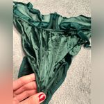 Victoria's Secret Victoria’s Secret gold label vintage USA made Green Satin Bodysuit lingerie 36B Photo 6