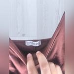 Popular 21  Women’s Satin Bronze Mini Dress Photo 4