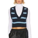 Free People  Santa Monica Vest in Navy Dusk Combo size L Photo 0