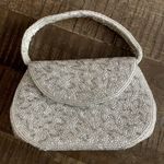 Inge Christopher Silver Beaded Evening Bag Photo 0