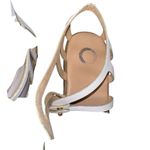 Journee Collection Womens White Strappy Lanza Square Toe Zip Up Sandals Sz US 10 Photo 3