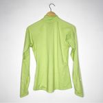 Nike Running Lime Green Quarter Zip Workout Shirt Active Size Small Dri Fit Photo 5