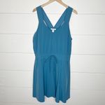 Athleta  Blue Athletic Active Casual Dress Pockets Drawstring Waist Photo 4