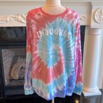 Tie Dye Sweatshirt Womens Large Lightweight Hippie Modern Canvas New Blue Photo 6