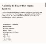 J.CREW Helena Blazer in Wool Photo 13