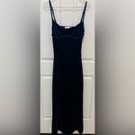 Emerald Green Velvet Babydoll Empire Waist Formal Maxi Dress Size M Photo 5