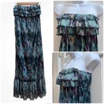Eyelash Couture  Watercolor Ruffle Trim Tube Dress Medium Ethereal Fairycore Photo 1