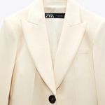 ZARA cream tailored blazer jacket nwt Photo 1