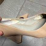 1.STATE Beige Women's Pointy Toe Chunky Heel Leather Pumps Size 6 Tan Photo 5