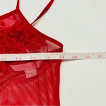 Victoria's Secret Victoria Secret Vintage Gold Label‎ Lingerie Chemise Slip Rhinestone Red Large Photo 4