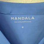 NWT Mandala Pocket Scrub Top Ceil Blue Medium Photo 1