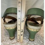 SANDALS GREEN EARTHICS STRAPPY CORK WEDGE SIZE 7 Photo 9