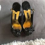 Caparros  Black Peep Toe Dress Heels S7.5 Photo 4