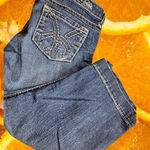 Kut From The Kloth KUT from the Kloth Denim Capri Jeans Embroidered Pockets Blue Women's Size 8 Photo 0