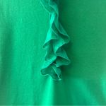 Old Navy ⭐️ bright green long sleeve tshirt with ruffles on chest size medium Photo 5