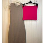 Wilfred Free & Babaton Strapless Top & Sleeveless Mini Tank Dress Bundle Sz XS Gray Photo 0
