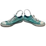 Converse  All Star Low Top Tie Dye Watercolor Teal White‎ Canvas Sneakers Women 7 Photo 2
