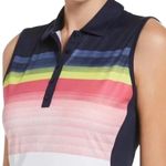 Callaway NWT! Abstract Gradient Print Color Block Golf Dress - Size Large Photo 2
