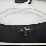 Lulus Ain't It Grand Black Satin Surplice black Romper medium Photo 2