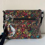 Sakroots Basic Double Zip Printed Coated Canvas Crossbody Bag Rainbow Photo 2