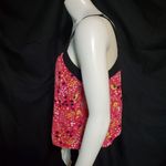 Xhilaration  Pink Floral Cropped Tank Top (L) Photo 2