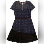 Kensie  Black and Blue Lace Dress Size 4 EUC School Dance, Holiday Party Photo 1