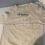 Saks 5th Avenue Saks Fifth Avenue Luxurious 100% Cashmere Cream Ribbed Sweater - Size Small Photo 7