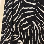 JM Collection  Black and White Zebra Print Knit Cardigan Open Front No Pockets Photo 2